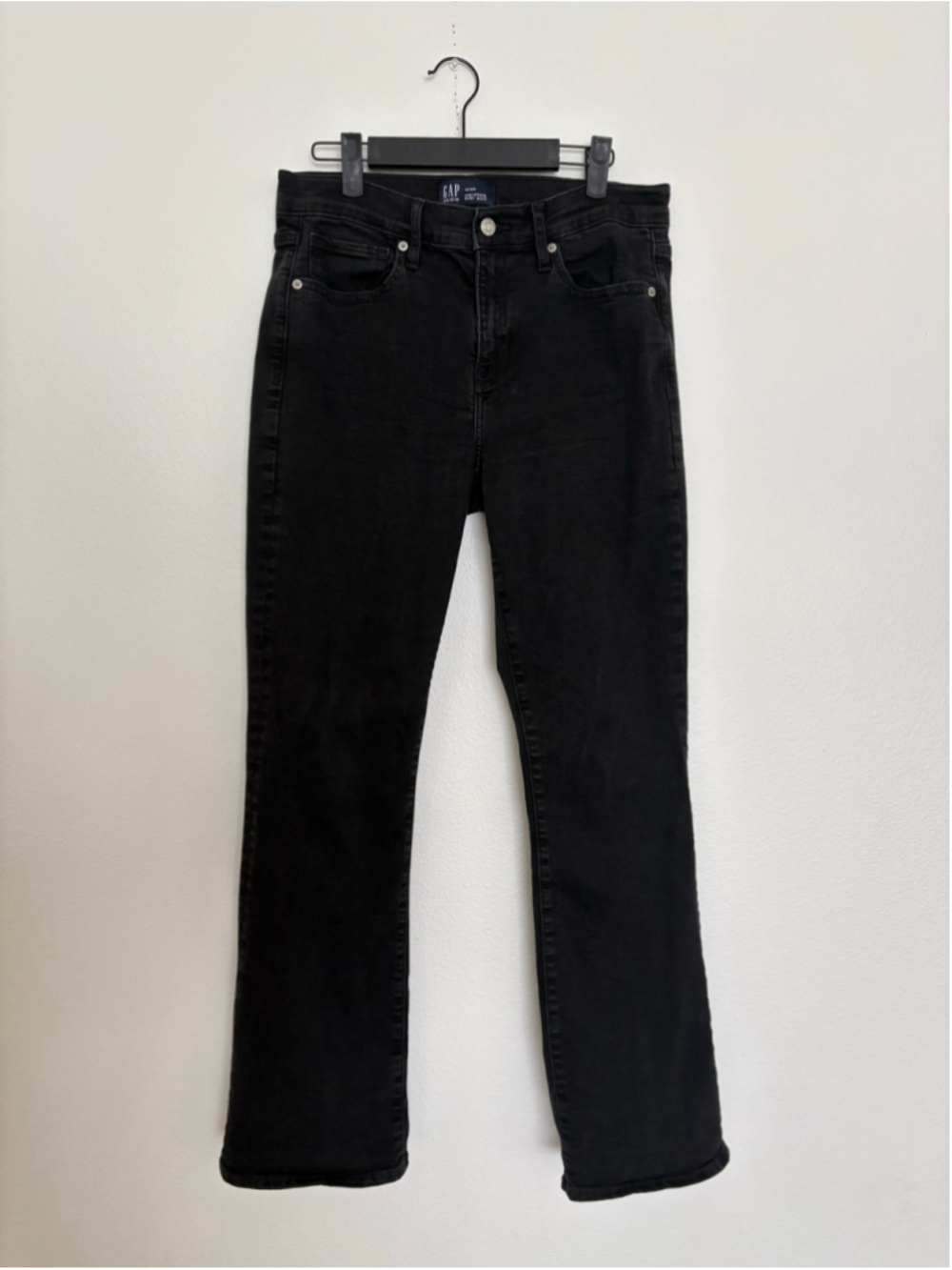 Women's Gap Universal Baby Boot Cut Jeans Black Size 12